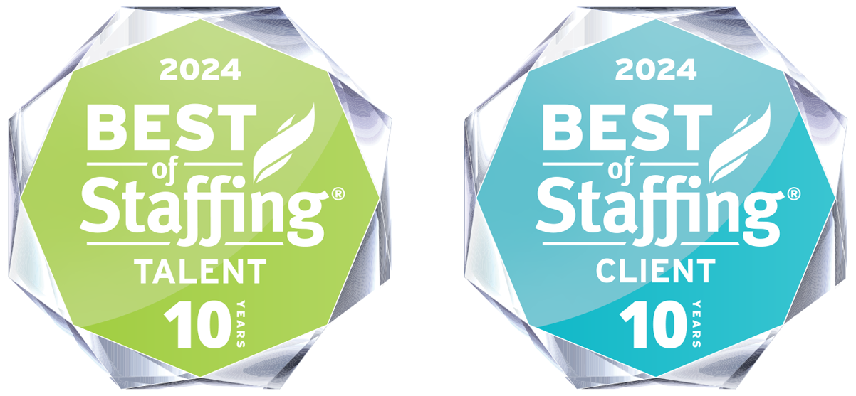 Verigent wins Best of Staffing in both Client + Talent Satisfaction by ClearlyRated